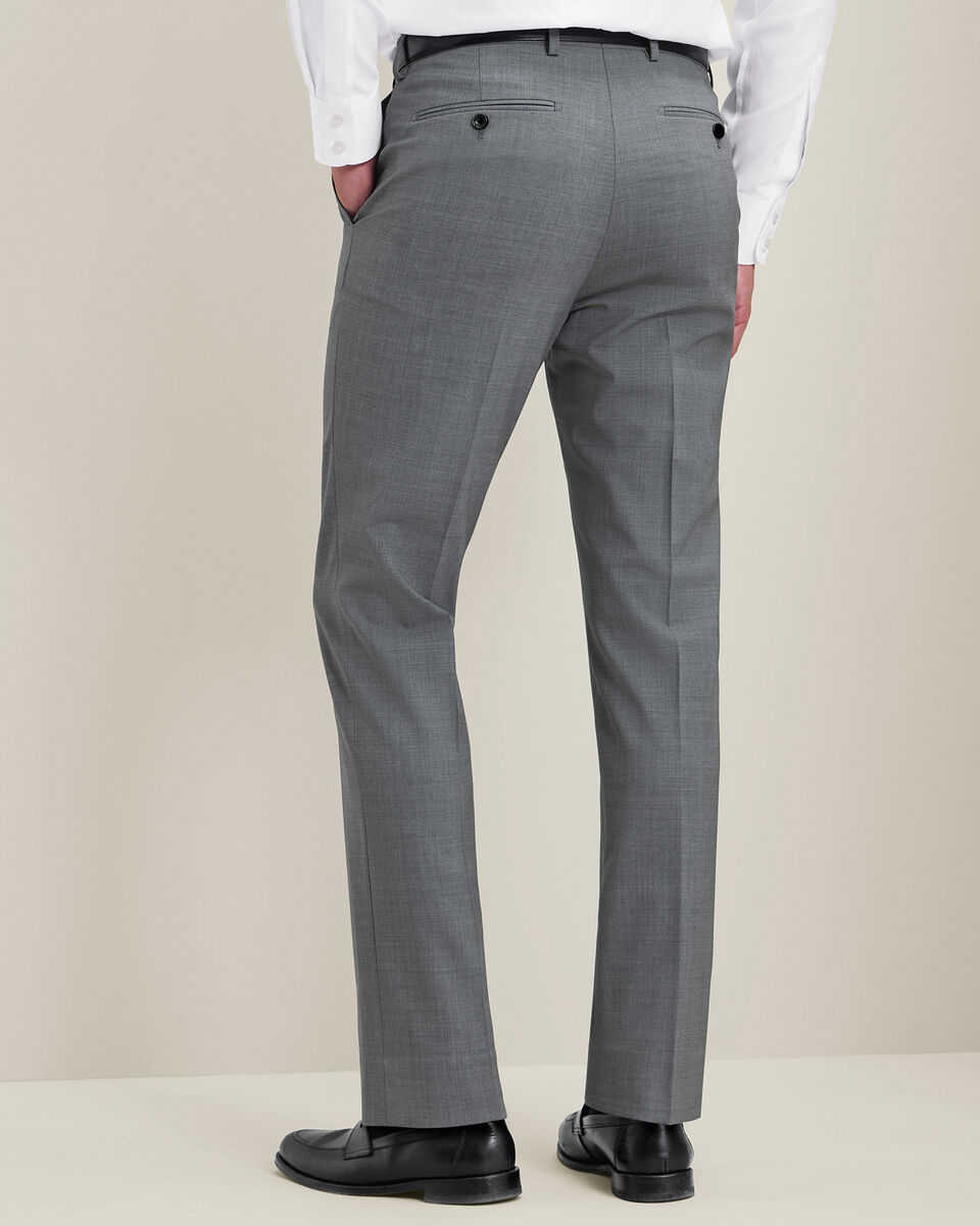 Wool Stretch Pants - Gray